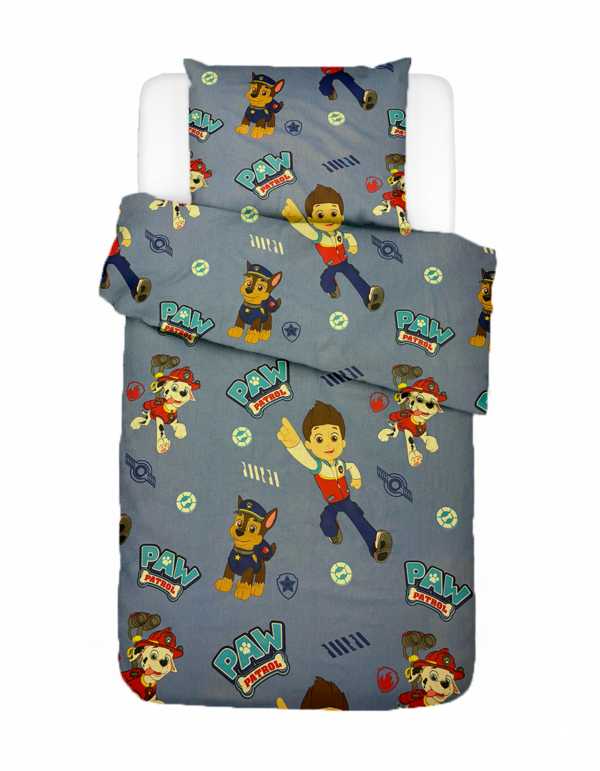 Laste puuvillane voodipesukomplekt Blue Paw Patrol