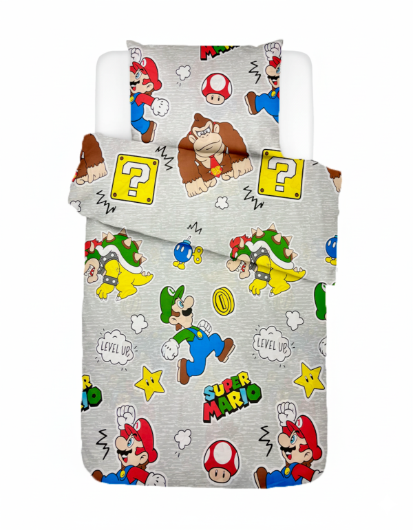 Laste puuvillane voodipesukomplekt Super Mario