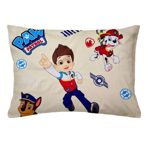 Laste puuvillane padjapüür Light Yellow Paw Patrol