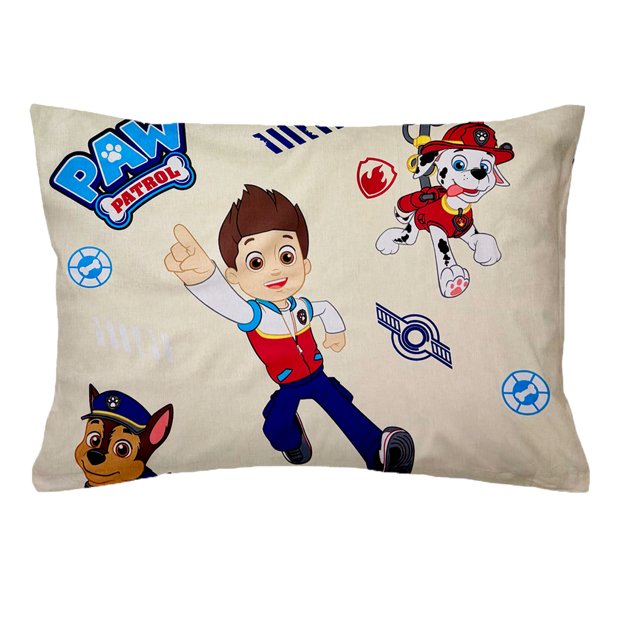 Laste puuvillane padjapüür Light Yellow Paw Patrol