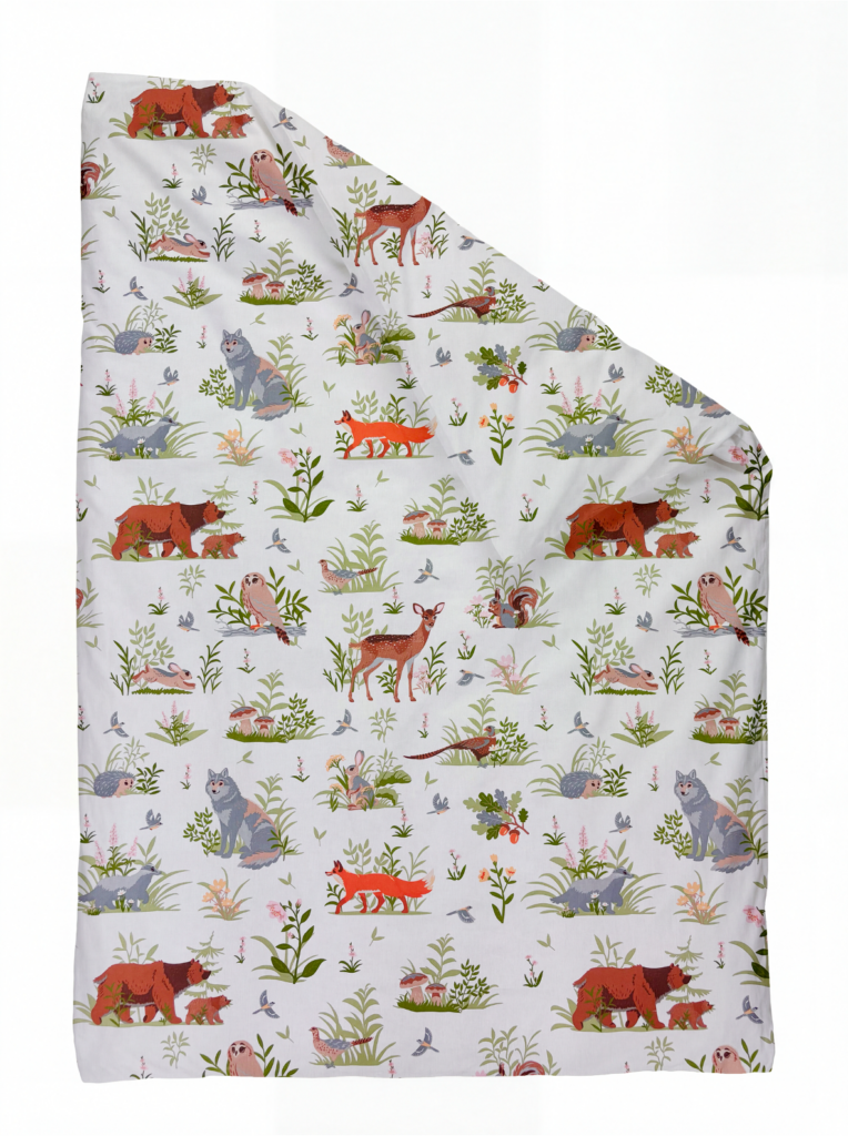 Laste puuvillane tekikott Forest Animals