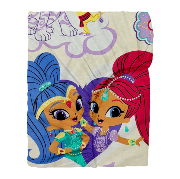 Laste puuvillane voodilina kummiga Sparkle Princess