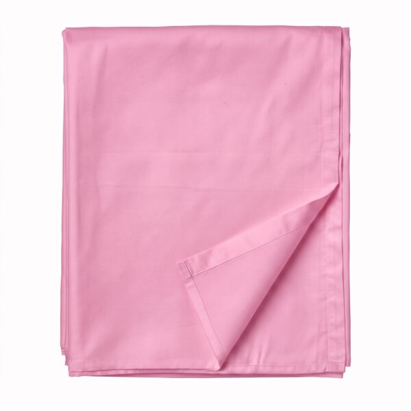 Puuvillasatiinist voodilina ilma kummita Candy Pink
