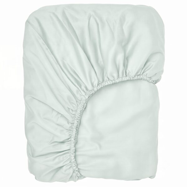 Puuvillasatiinist voodilina kummiga Soft Mint
