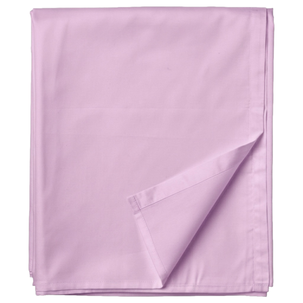 Puuvillasatiinist voodilina ilma kummita Soft Lilac