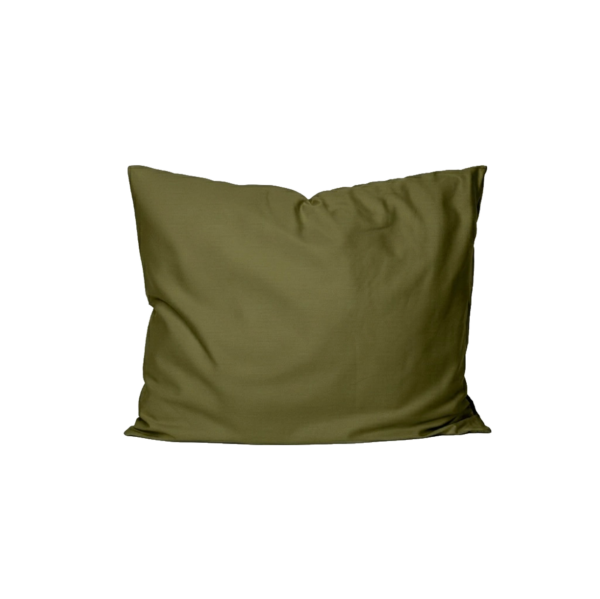 Puuvillasatiinist padjapüür Dusty Olive