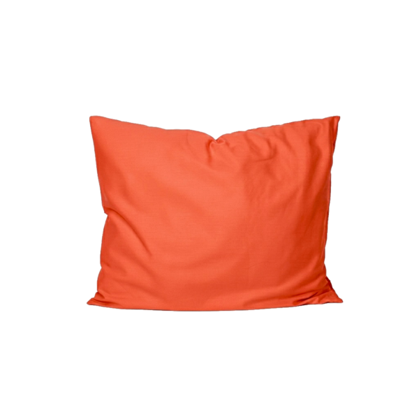 Puuvillasatiinist padjapüür Terracotta Orange
