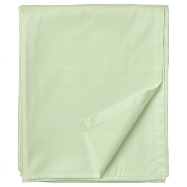 Puuvillasatiinist voodilina ilma kummita Green Tea