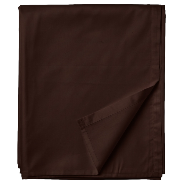 Puuvillasatiinist voodilina ilma kummita Dark Chocolate