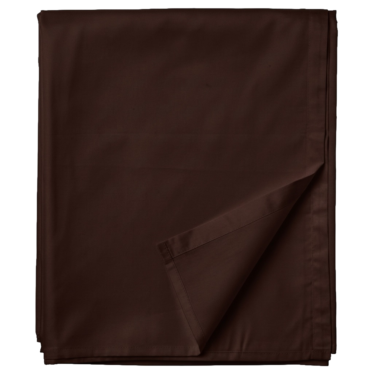 Puuvillasatiinist voodilina ilma kummita Dark Chocolate