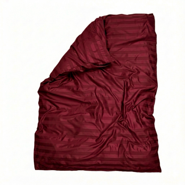 Puuvillasatiinist 2 cm triipsatiin tekikott Burgundy