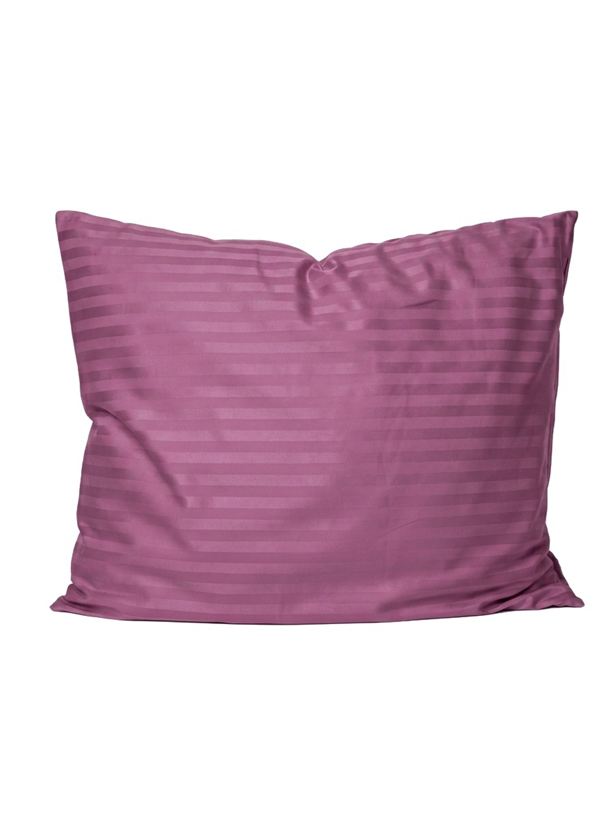 Puuvillasatiinist 1 cm triipsatiin padjapüür Mauve Rose