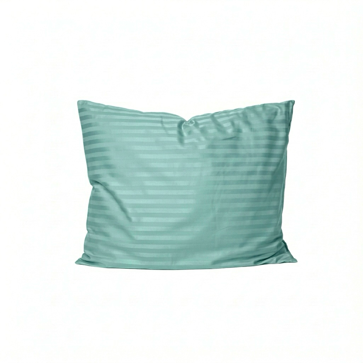 Puuvillasatiinist 1 cm triipsatiin padjapüür Soft Aqua