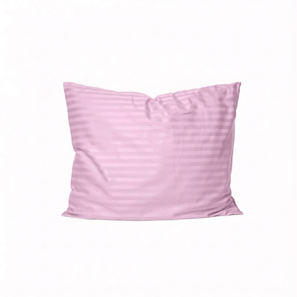 Puuvillasatiinist 1 cm triipsatiin padjapüür Warm Lilac