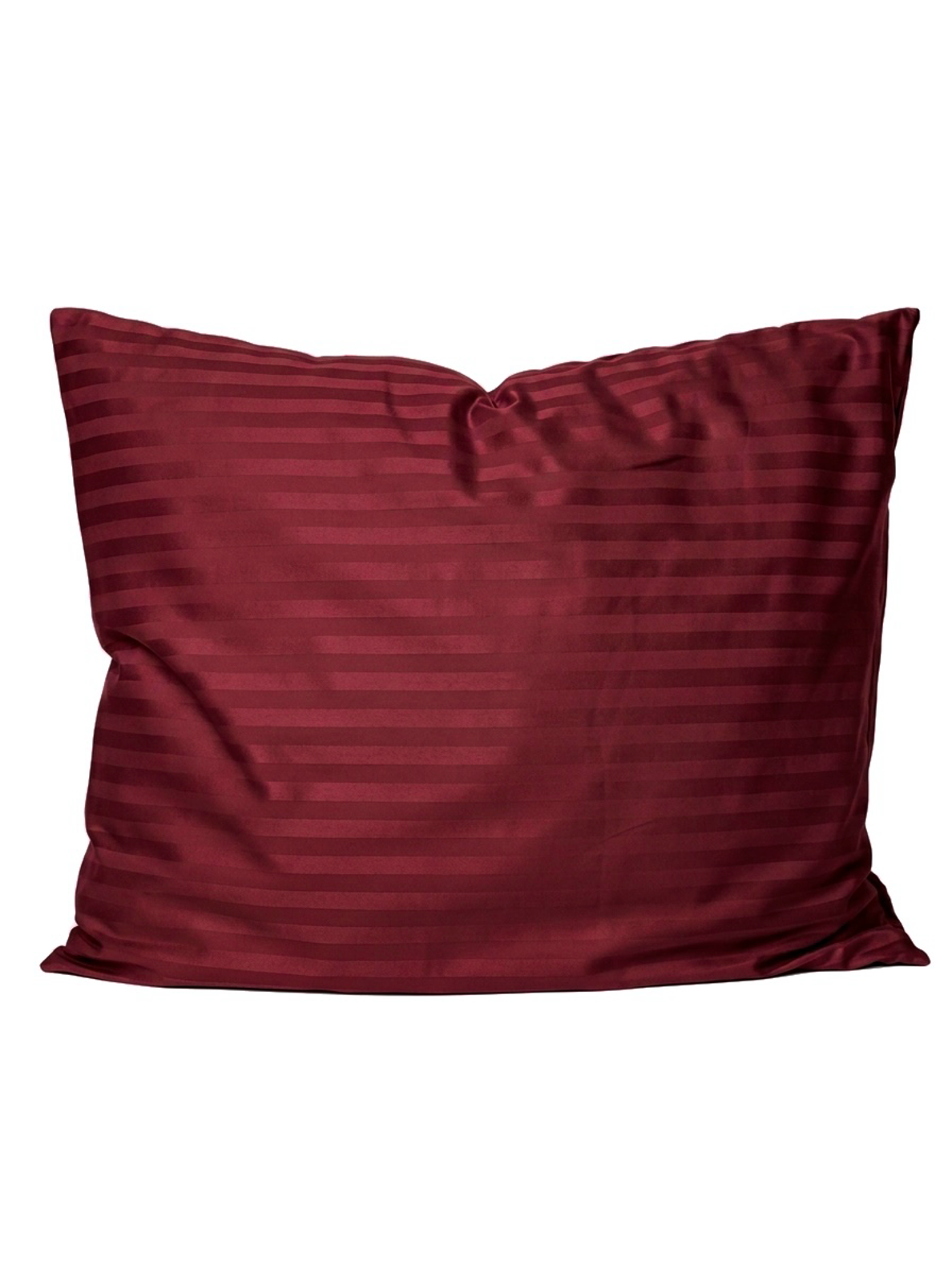 Puuvillasatiinist 1 cm triipsatiin padjapüür Burgundy