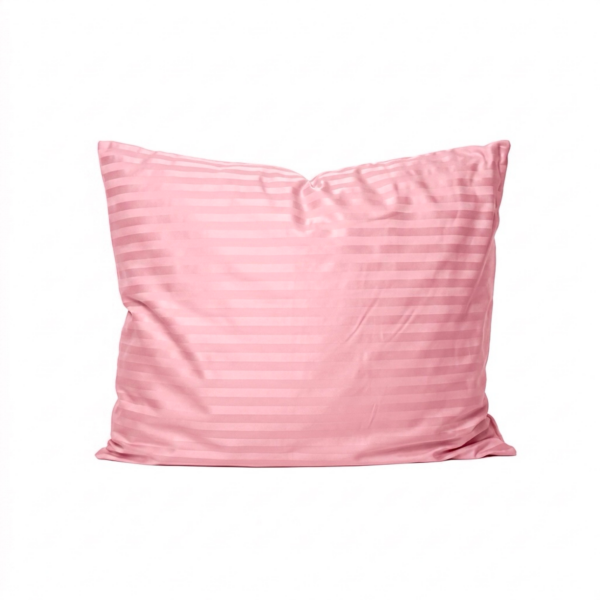 Puuvillasatiinist 1 cm triipsatiin padjapüür Soft Rose