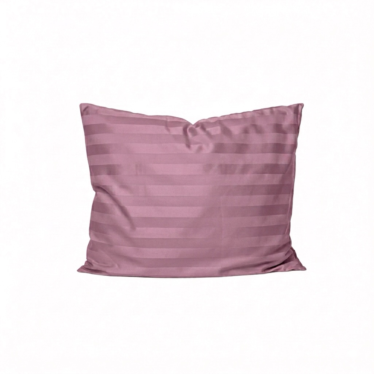 Puuvillasatiinist 2 cm triipsatiin padjapüür Dusty Plum