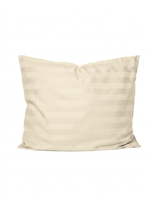 Puuvillasatiinist 2 cm triipsatiin padjapüür Cool Beige