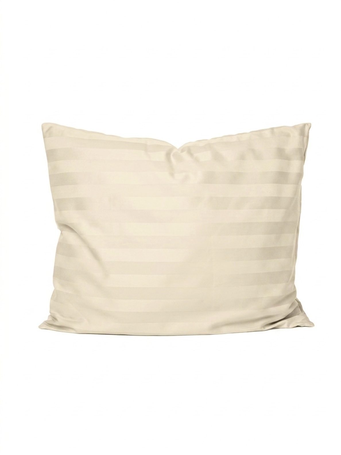 Puuvillasatiinist 2 cm triipsatiin padjapüür Cool Beige