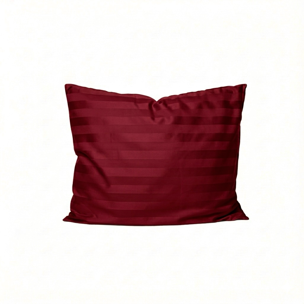 Puuvillasatiinist 2 cm triipsatiin padjapüür Burgundy