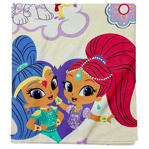 Laste puuvillane voodilina ilma kummita Sparkle Princess