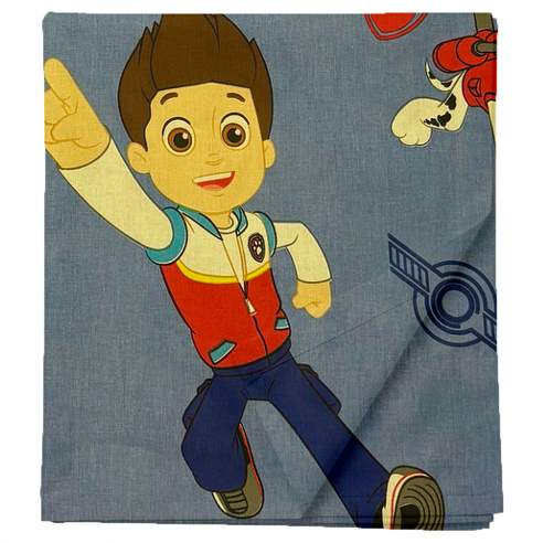 Laste puuvillane voodilina ilma kummita Blue Paw Patrol
