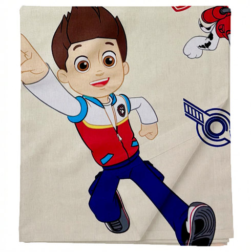 Laste puuvillane voodilina ilma kummita Light Yellow Paw Patrol