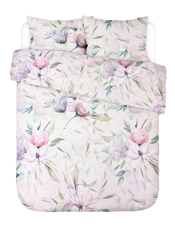 Puuvillasatiinist voodipesukomplekt Watercolor Magnolia