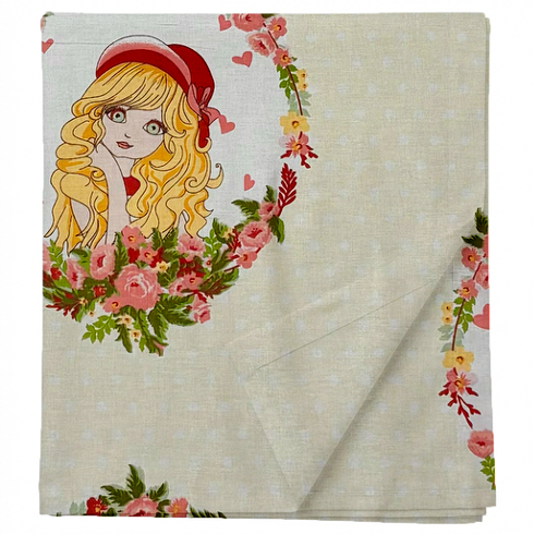 Laste puuvillane voodilina ilma kummita Vintage Floral  Girls
