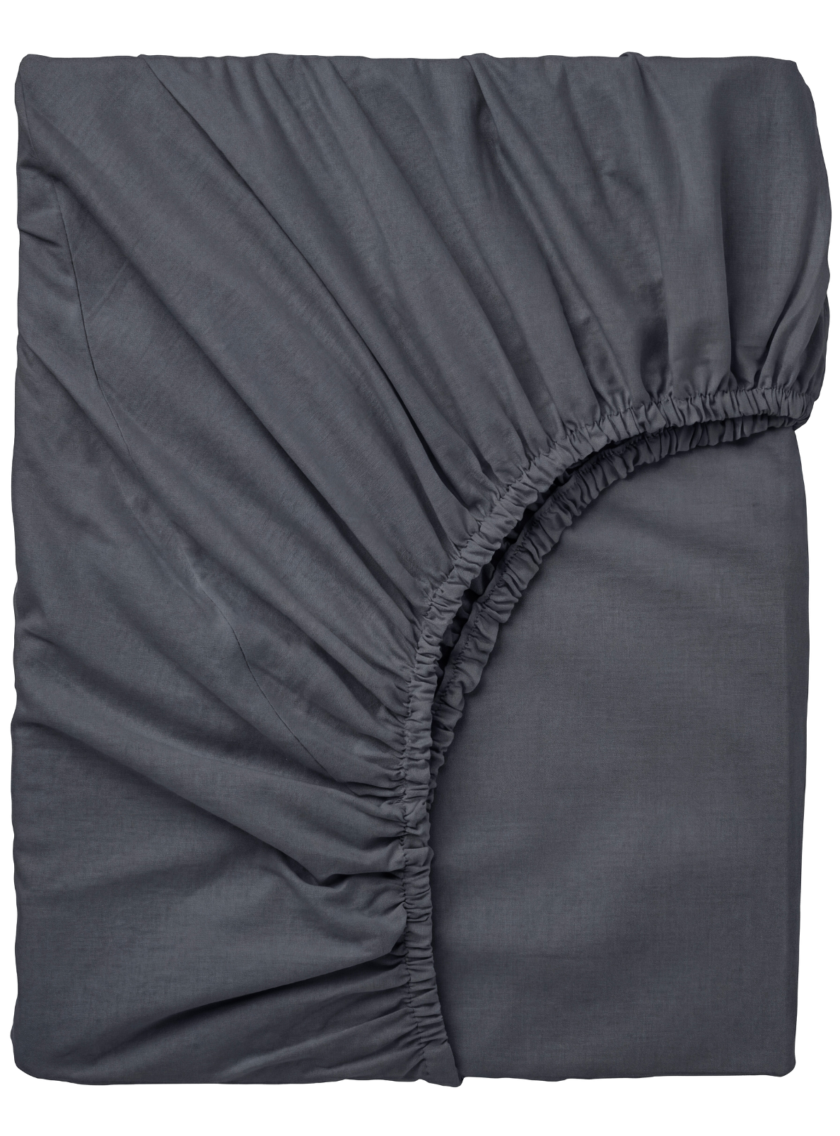 Laste puuvillane voodilina kummiga Graphite Grey