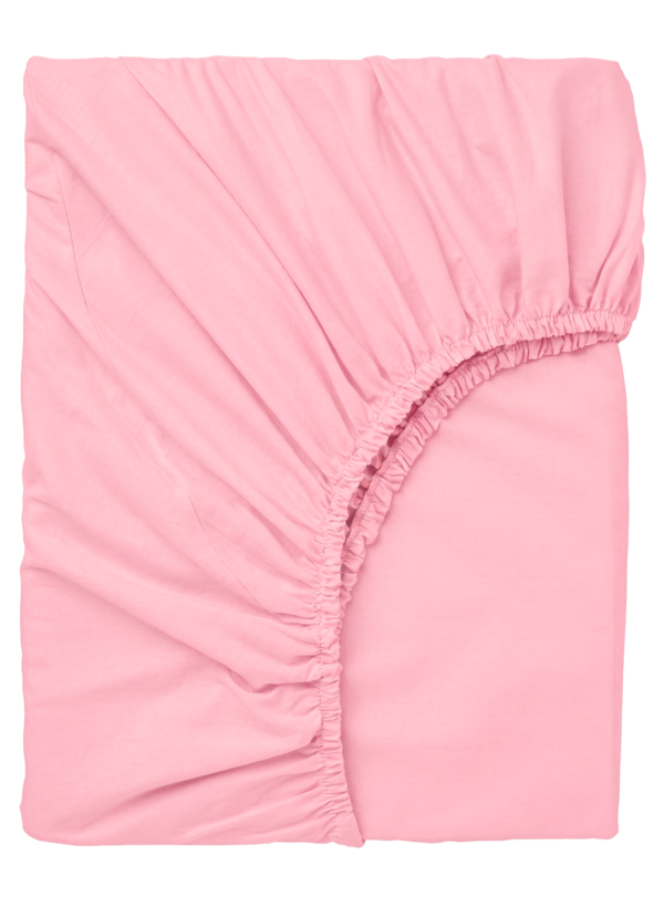 Laste puuvillane voodilina kummiga Candy Pink