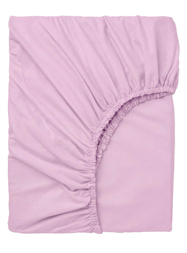 Laste puuvillane voodilina kummiga Soft Lavender