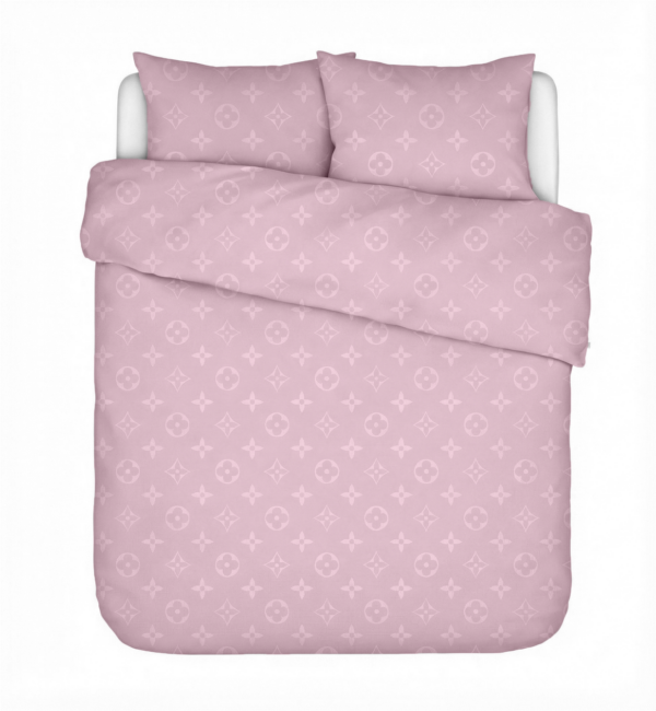 Puuvillasatiinist žakaar voodipesukomplekt Louis Vuitton Lilac Rose