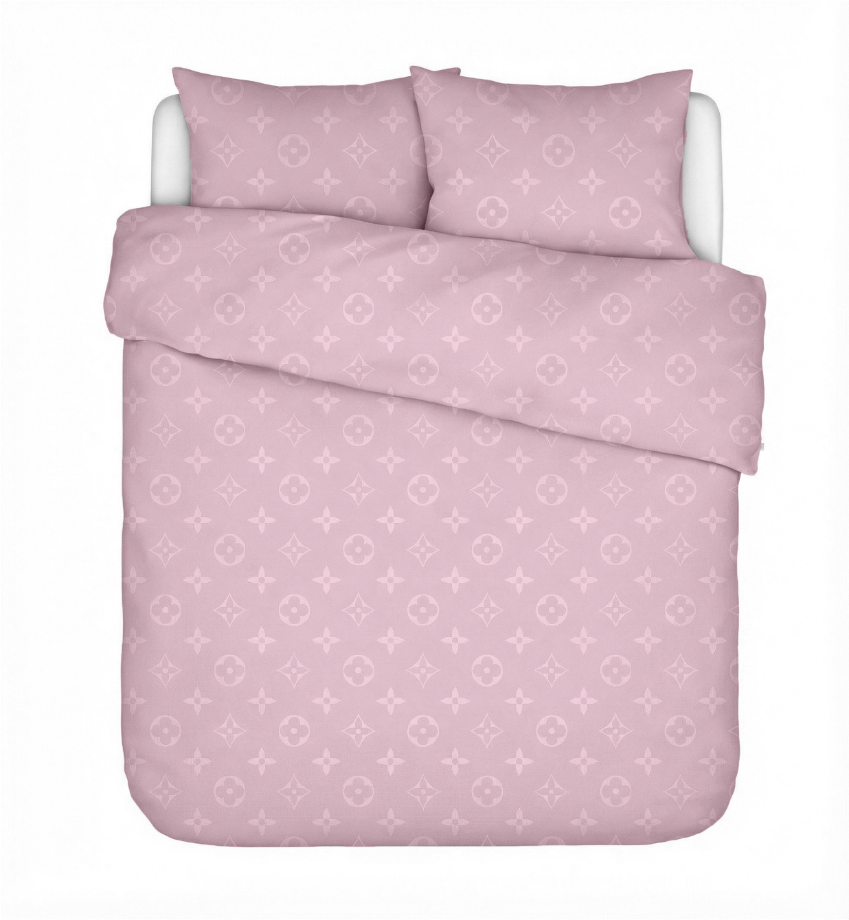 Комплект постельного белья из хлопкового сатина с жаккардовым узором Louis Vuitton Lilac Rose