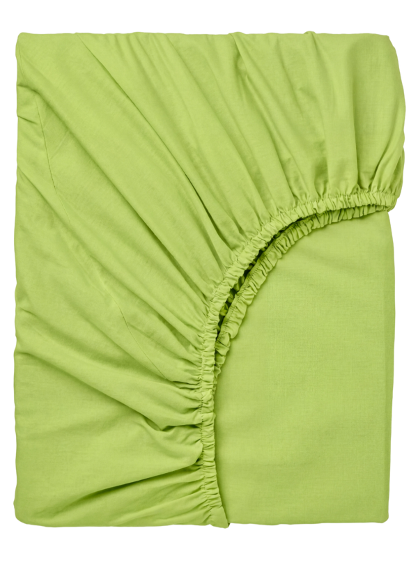 Laste puuvillane voodilina kummiga Apple Green