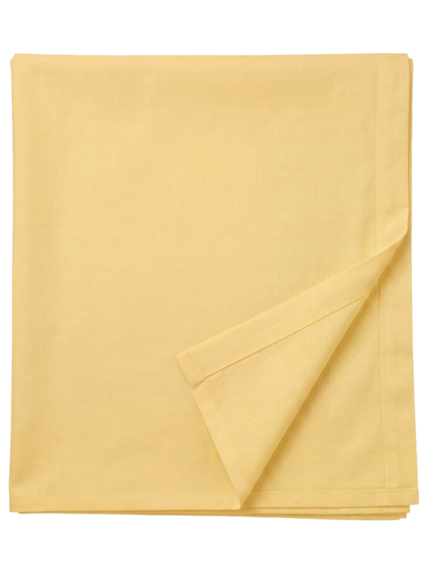 Laste puuvillane voodilina ilma kummita Butter Yellow