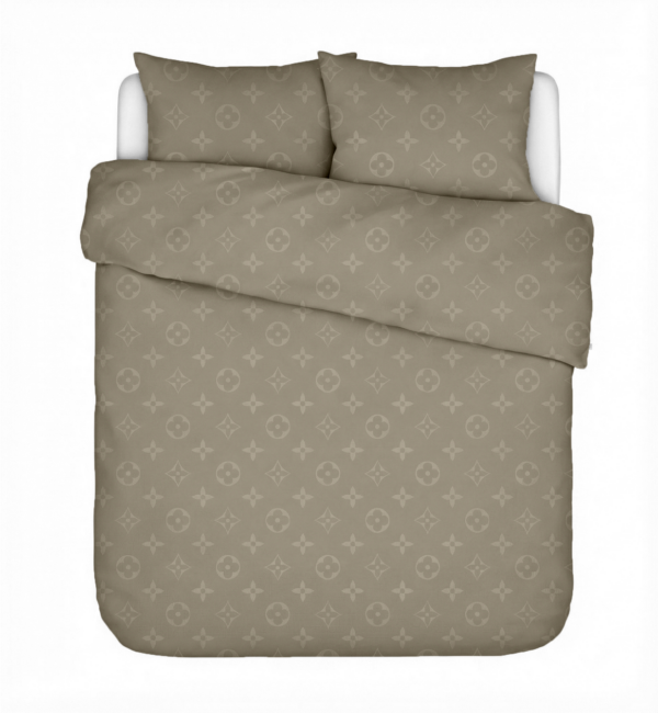 Puuvillasatiinist žakaar  voodipesukomplekt Louis Vuitton Dusty Cocoa