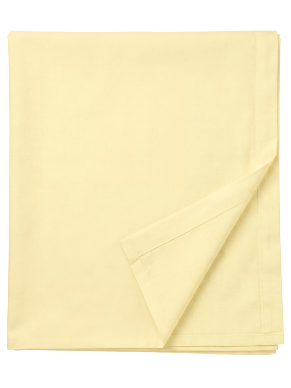 Laste puuvillane voodilina ilma kummita Ivory Yellow