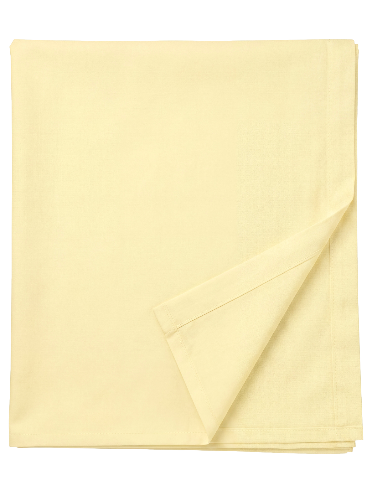 Laste puuvillane voodilina ilma kummita Ivory Yellow