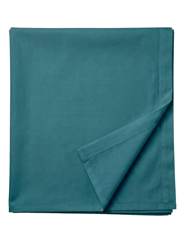 Laste puuvillane voodilina ilma kummita Ocean Teal