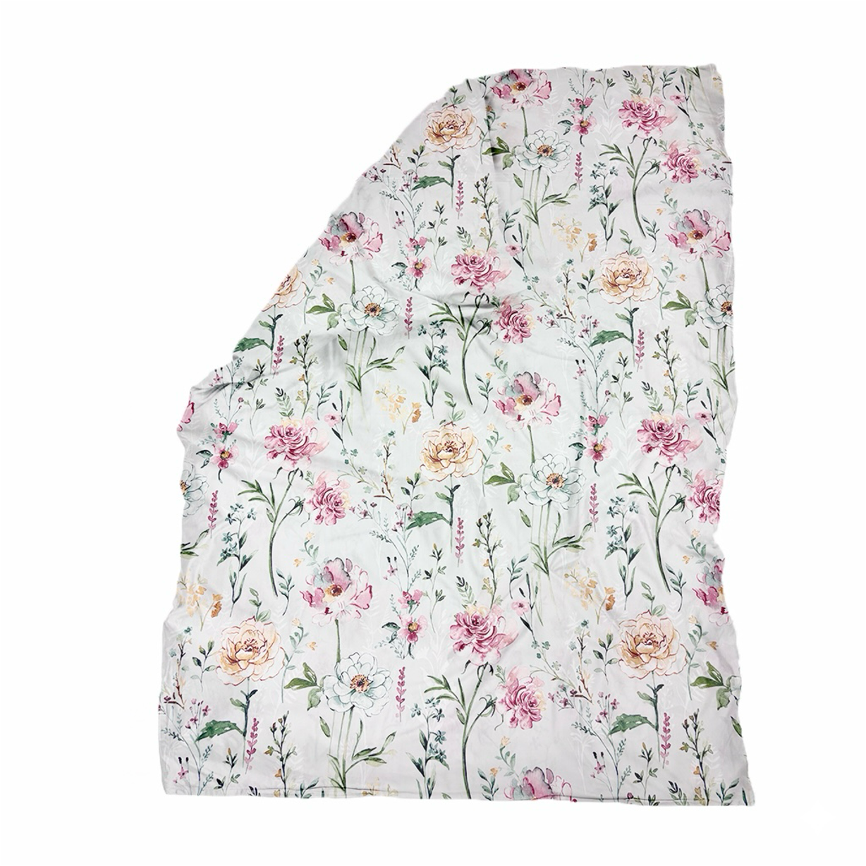Mako-satiinist tekikott Soft Floral Garden