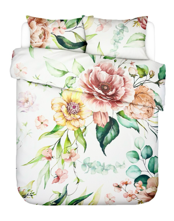 Puuvillasatiinist voodipesukomplekt Spring Bloom