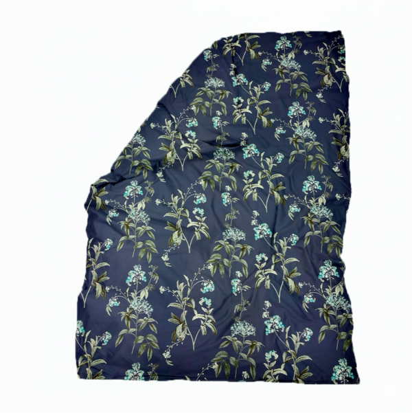Mako-satiinist tekikott Dusty Blue Floral