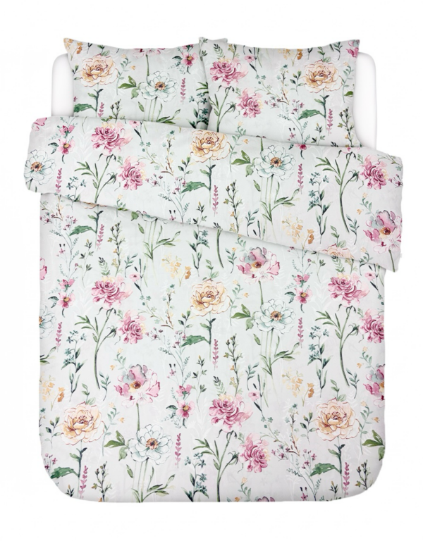 Mako-satiinist voodipesukomplekt Soft Floral Garden