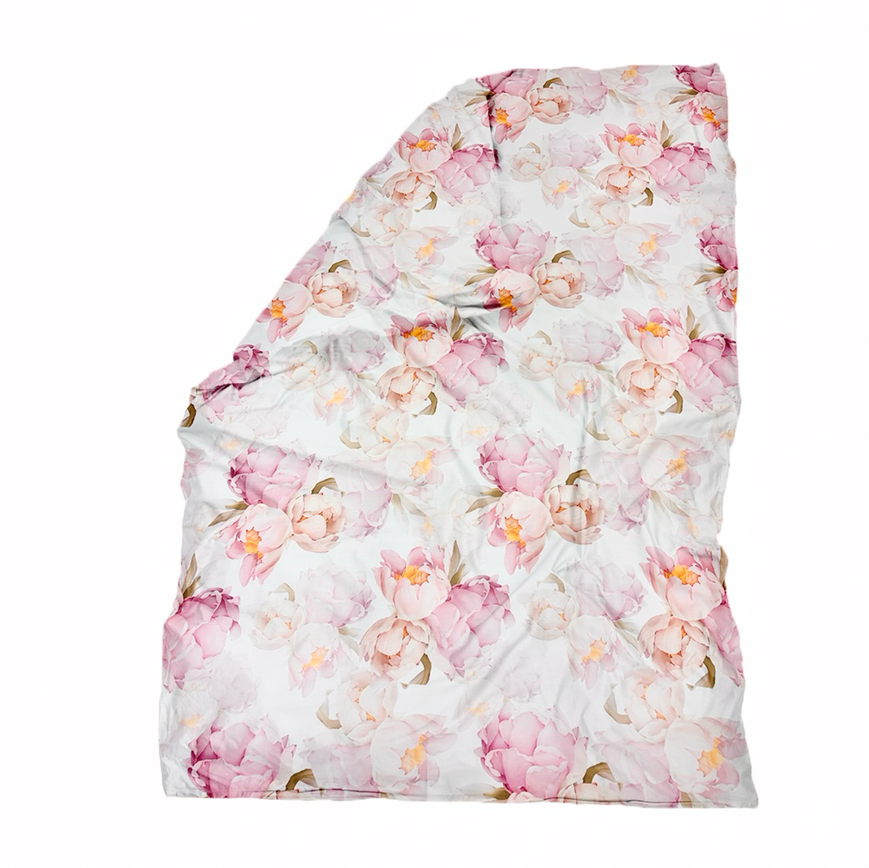 Puuvillasatiinist tekikott Pink Peonies