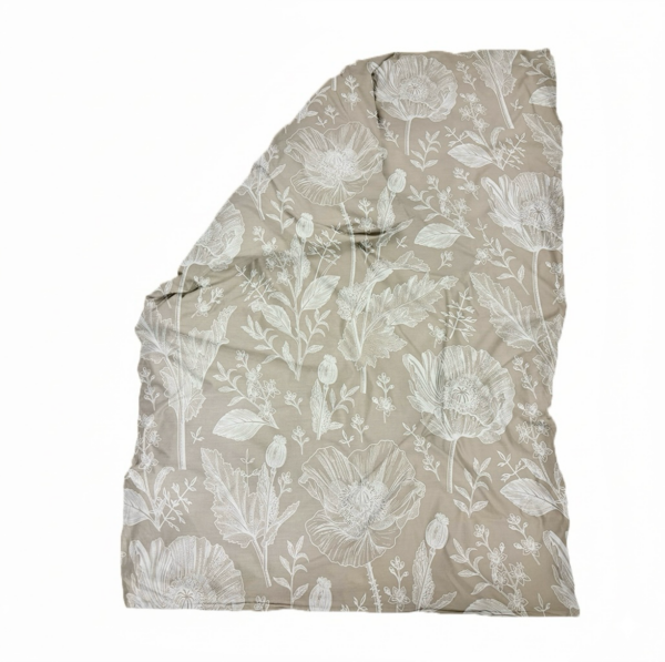 Puuvillasatiinist tekikott Taupe Poppy