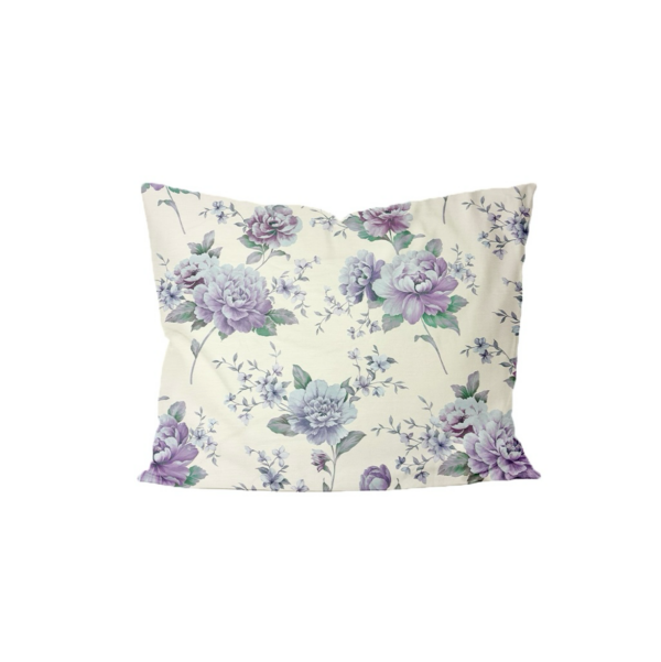 Mako-satiinist padjapüür Soft Lilac Peonies