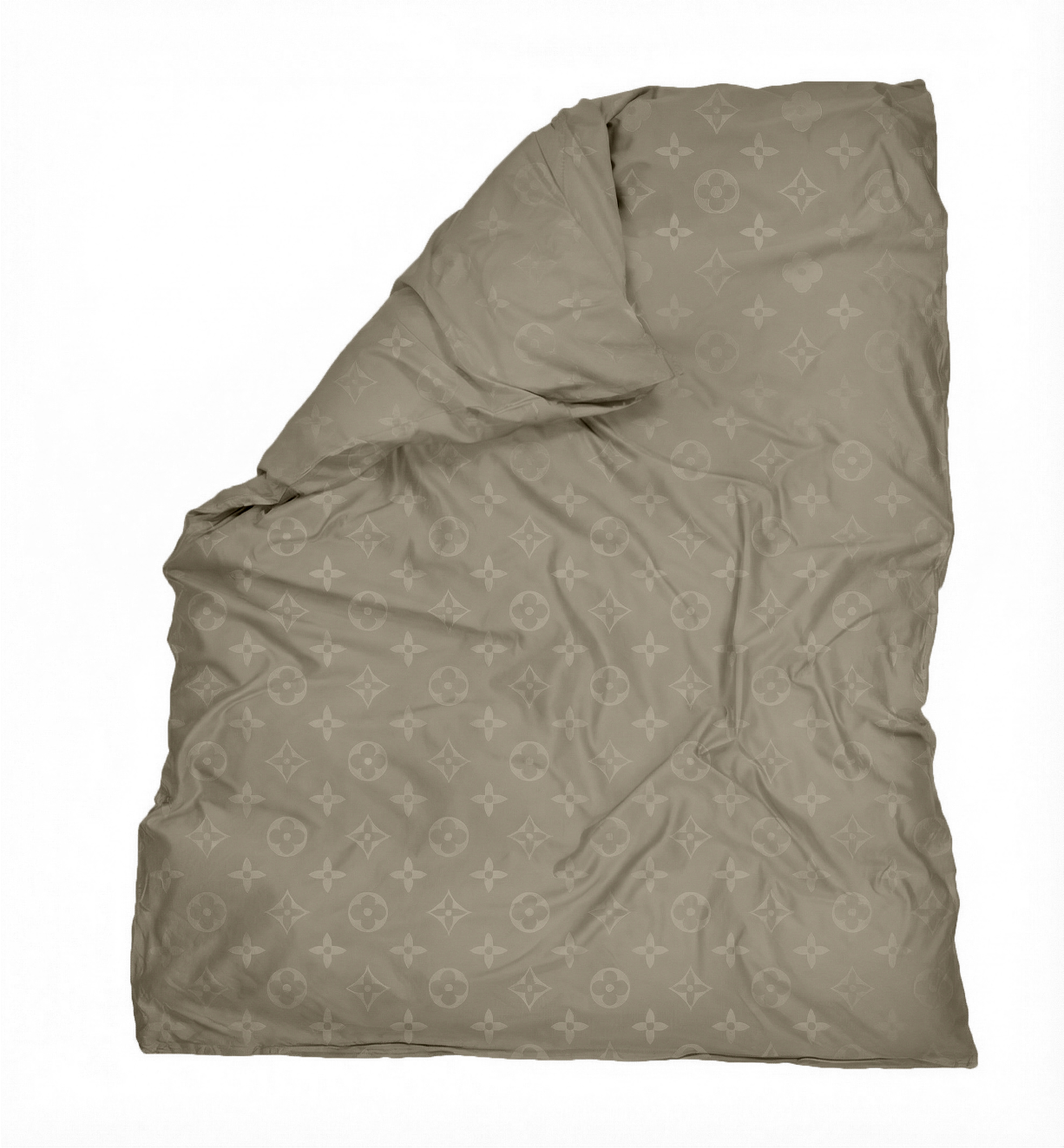 Puuvillasatiinist žakaar tekikott Louis Vuitton Dusty Cocoa