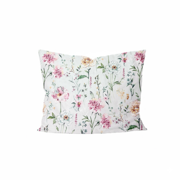 Mako-satiinist padjapüür Soft Floral Garden