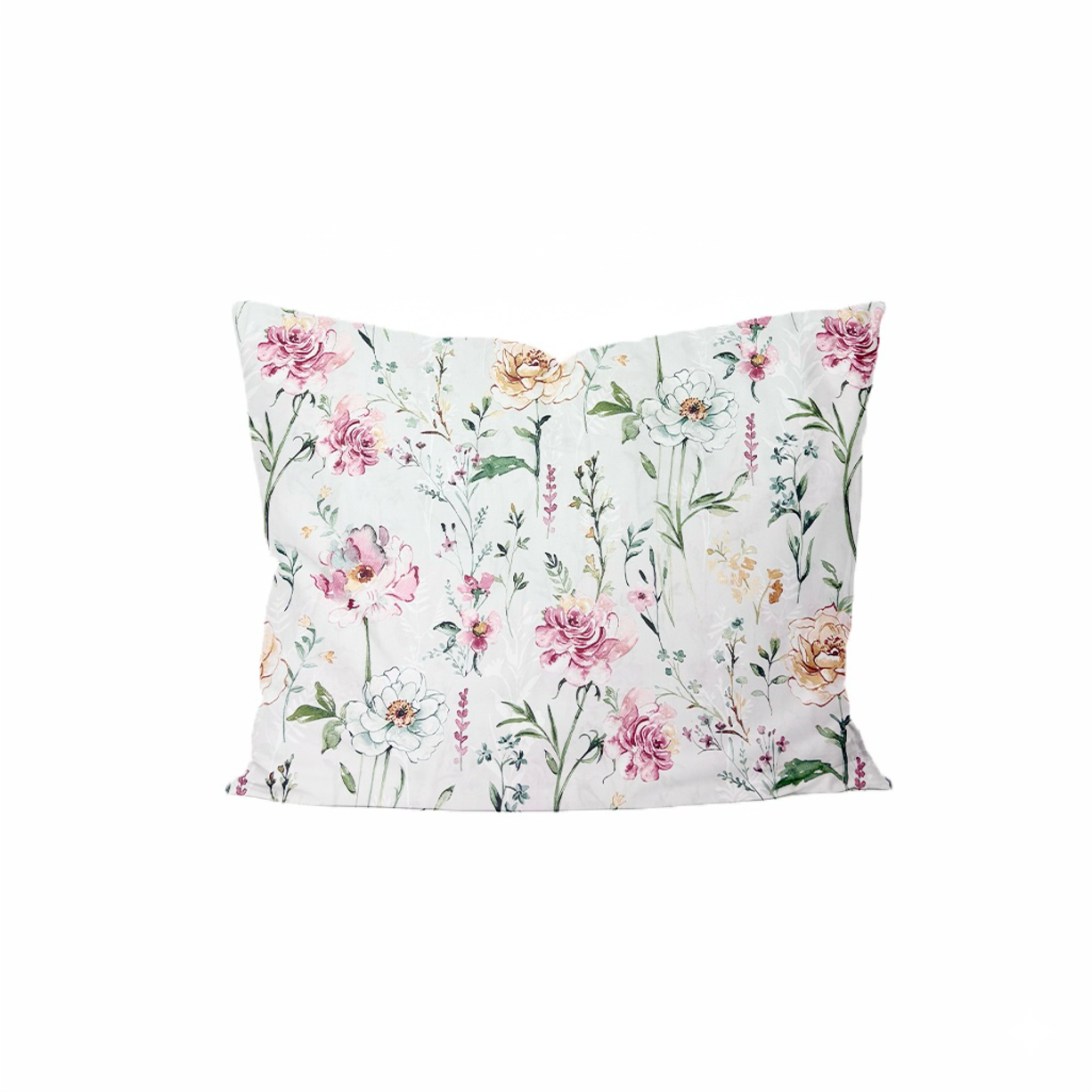 Mako-satiinist padjapüür Soft Floral Garden